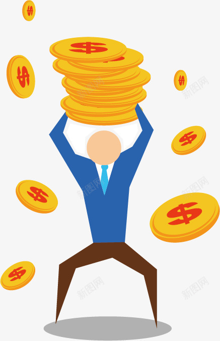 金融插画png免抠素材_新图网 https://ixintu.com 商业插画 商务 商务金融 矢量图库 矢量金融插图 金融理财