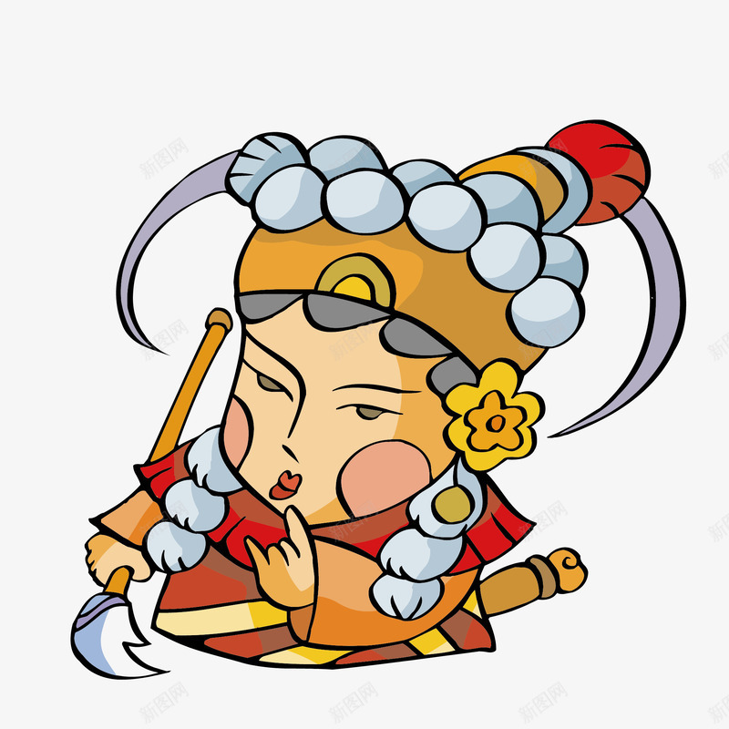 京剧人物矢量图eps免抠素材_新图网 https://ixintu.com 中国风 京剧 人物 儿童 动漫形象 卡通 古代 图案 复古 装饰 矢量图