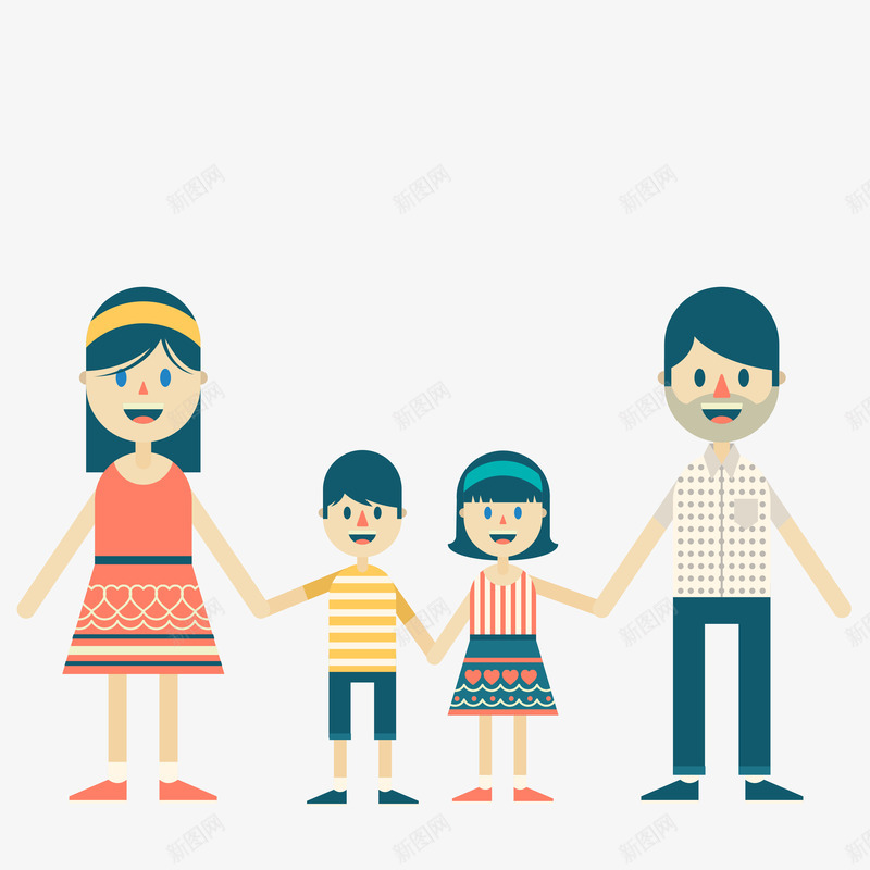 家人png免抠素材_新图网 https://ixintu.com 一家人 家人团圆 开心 手牵手