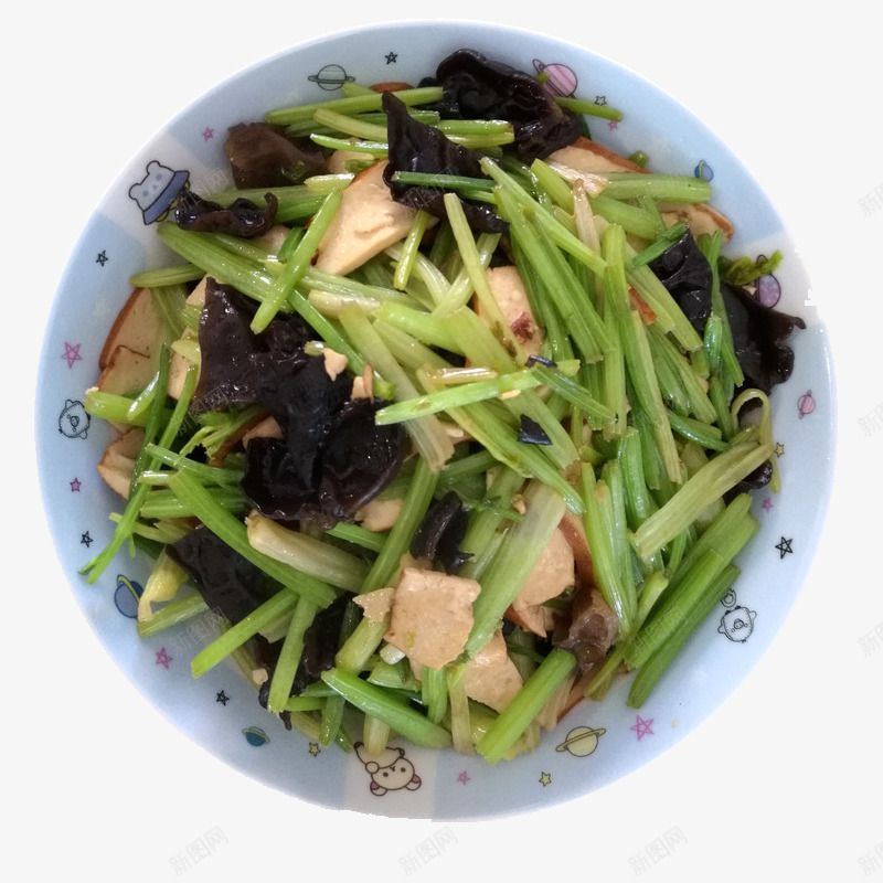 芹菜炒香干png免抠素材_新图网 https://ixintu.com 一盘家常菜 一盘炒菜 一盘菜 家常小炒 家常炒菜 炒菜 盆菜 盘子 素菜 荤菜