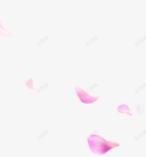 枚粉飞舞花瓣png免抠素材_新图网 https://ixintu.com 花瓣 飞舞