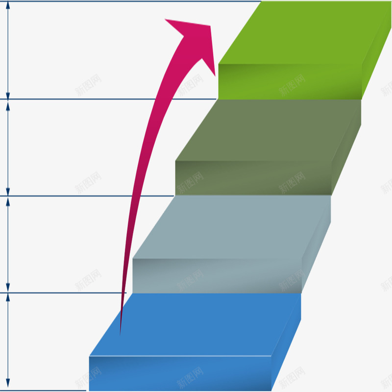 楼梯状流程图png免抠素材_新图网 https://ixintu.com ppt 几何结构 培训 定制流程 总结 步骤 流程图 演讲 立体 计划 走