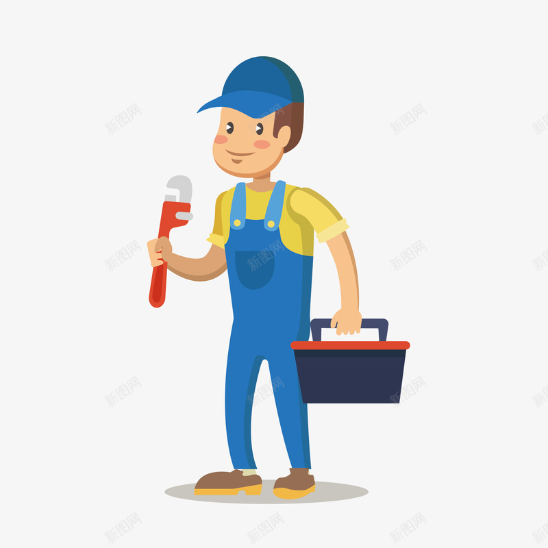 手绘卡通维修工人矢量图eps免抠素材_新图网 https://ixintu.com png免抠图 劳动 卡通 开心 手绘 时尚 男生 维修工人 矢量图