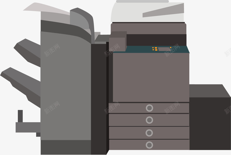 办公专用高级打印机矢量图ai免抠素材_新图网 https://ixintu.com 专用打印机 办公 办公打印机 卡通矢量打印机 卡通风格 手绘风格 打印机 矢量图