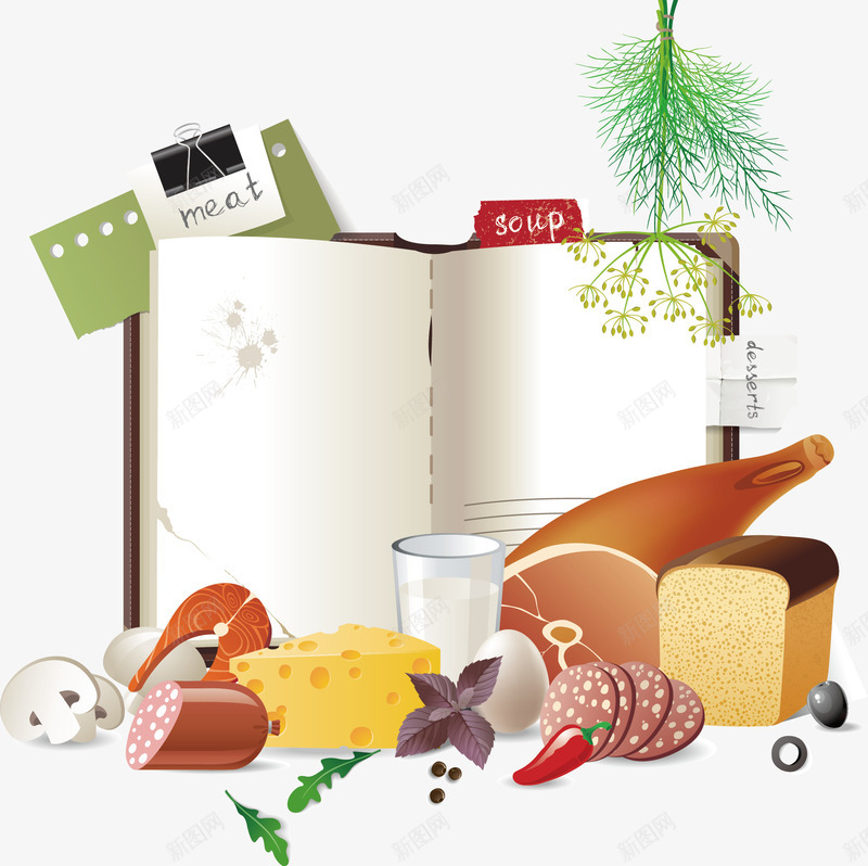 美食烹饪书png免抠素材_新图网 https://ixintu.com 到家美食汇 美味火腿肠 美味起司 美味鸡腿 美食汇 美食汇活动 美食汇自助餐 订购美食汇
