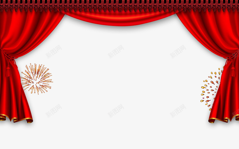 2019年新年新春猪年元旦喜庆psd免抠素材_新图网 https://ixintu.com 2019 2019元旦 2019新年 吉祥 喜庆 新年 新年贺卡 新年贺年卡 红色帘子 纹样