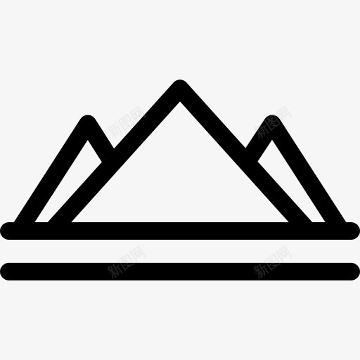 土生土长的美国山图标png_新图网 https://ixintu.com 印度 山 景观 自然 部落