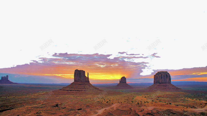 美国纪念碑谷十四png免抠素材_新图网 https://ixintu.com 名胜古迹 旅游风景 著名建筑