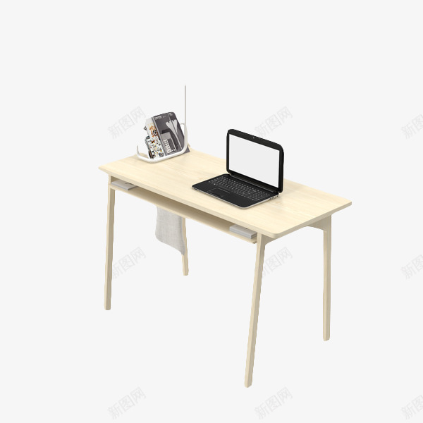 简约老板桌子png免抠素材_新图网 https://ixintu.com 家具 桌子 浅色桌子 白色桌子 老板桌