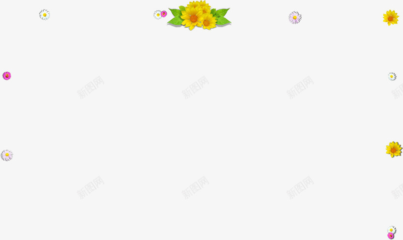 海报小清新卡通花朵碎花png免抠素材_新图网 https://ixintu.com 卡通 海报 清新 花朵 设计