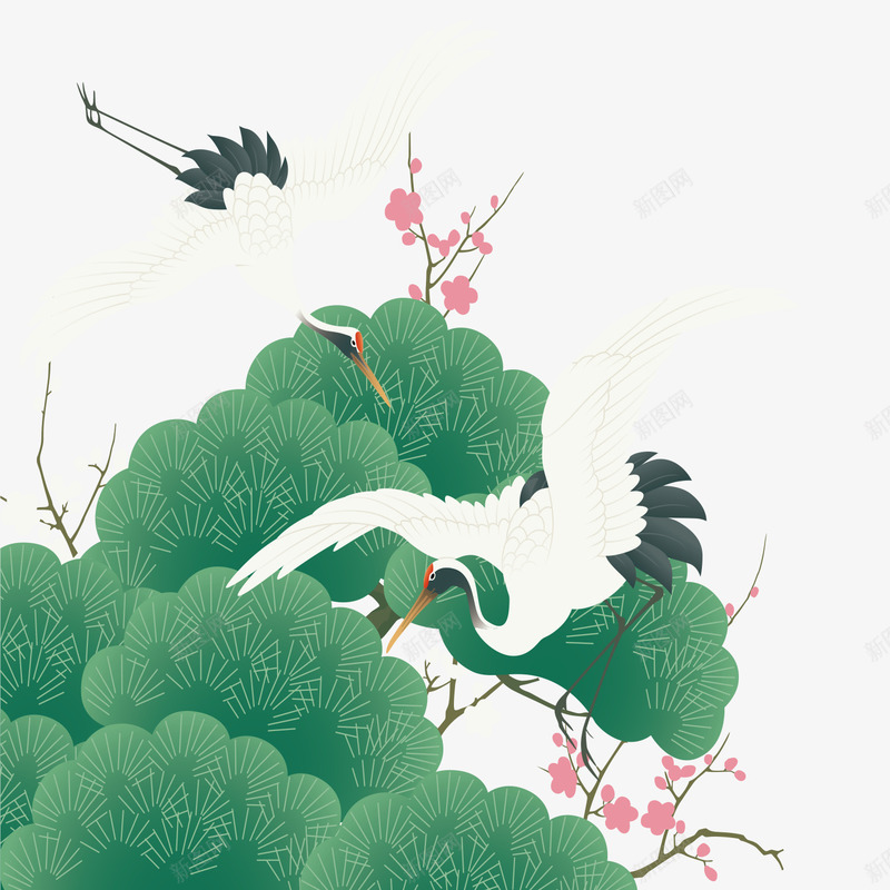 端午佳节装饰插画矢量图ai免抠素材_新图网 https://ixintu.com 中国风 传统节日 插画 浓情端午 端午佳节 端午节 装饰 风景 矢量图