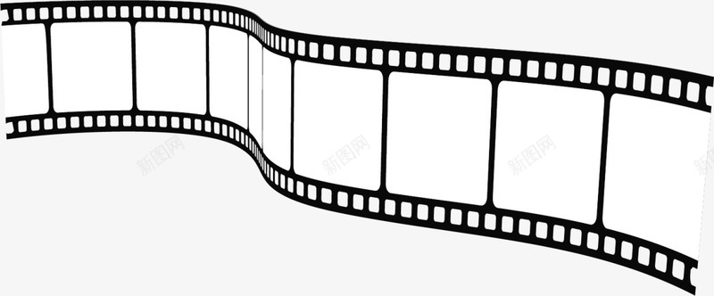 黑色简约电影胶带图标png_新图网 https://ixintu.com 国际电影节 扭动胶卷 拍摄 电影胶带 电影院 胶卷 视频