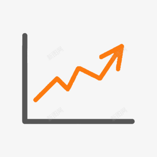 折线图上升价格图标png_新图网 https://ixintu.com 上升 价格 折线图 折线图符号 数量