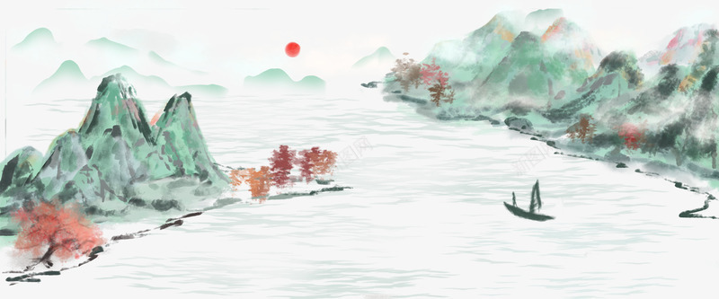 中国风风格山水画png免抠素材_新图网 https://ixintu.com 中国风 中国风展板 中国风广告 中国风楼书 中国风水墨 中国风海报 中国风画册 中国风素材 中国风背景 中国风设计 中国风风格