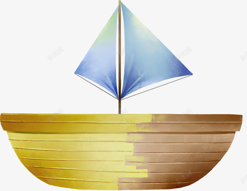 创意扁平卡通风格木板帆船png免抠素材_新图网 https://ixintu.com 创意 卡通 帆船 扁平 木板 风格