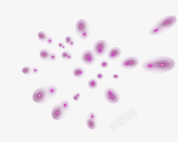特效抽象紫色虚幻光影斑斓素材