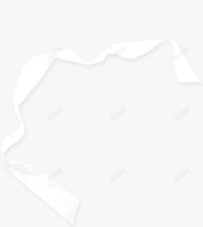 白色飘带白色丝带png免抠素材_新图网 https://ixintu.com png素材 动态飘带 白色丝带 白色飘带