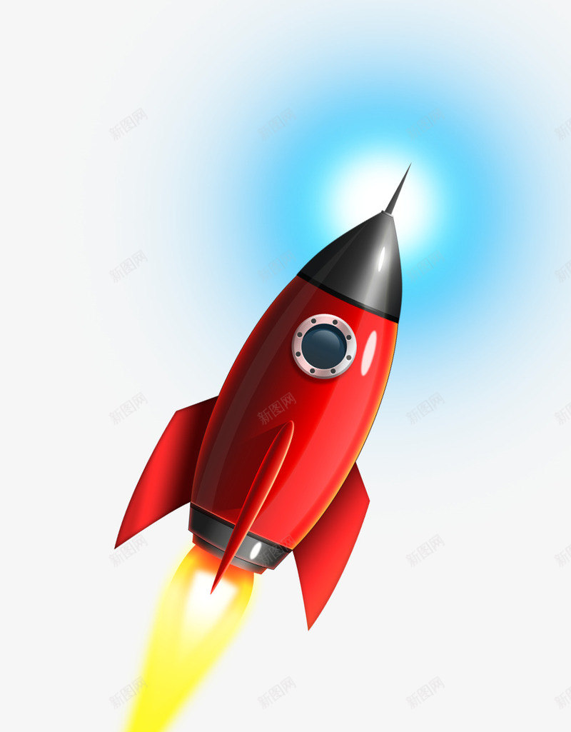 火箭png免抠素材_新图网 https://ixintu.com 发光 火箭 科技