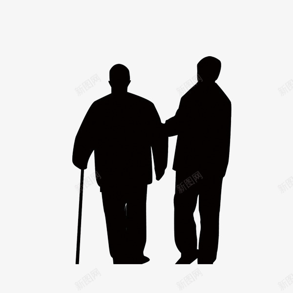 父亲节png免抠素材_新图网 https://ixintu.com 剪影 插图 父亲节