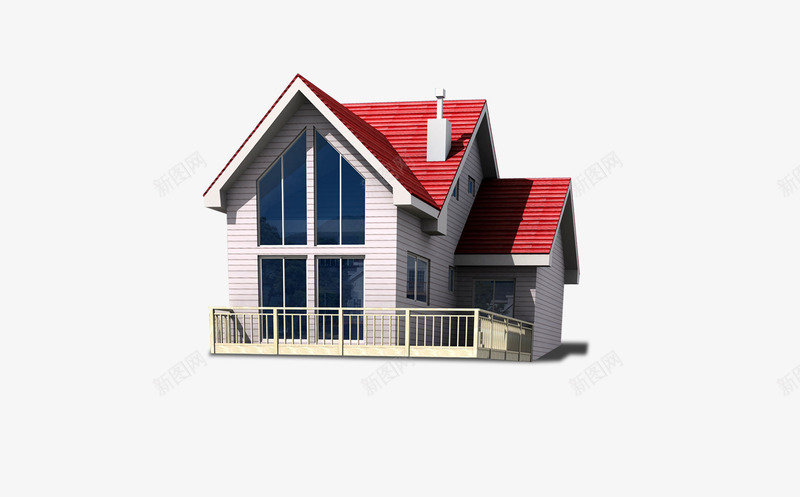 独栋别墅psd免抠素材_新图网 https://ixintu.com 住房 独栋别墅 现代住宅 美国住宅