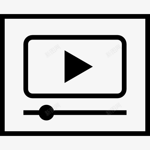 浏览器图标png_新图网 https://ixintu.com Web页面 互联网接口 流媒体 浏览器 线框 网站 视频播放器 计算