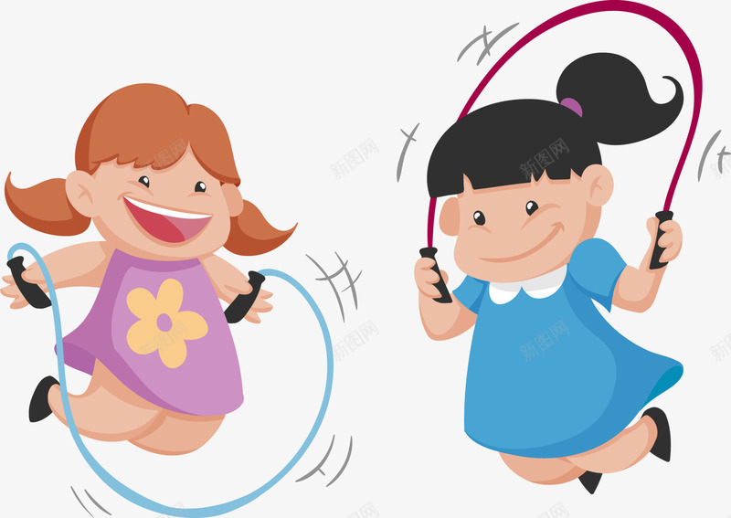 微笑开心跳绳女孩png免抠素材_新图网 https://ixintu.com 6月1号 儿童节 六一节 图案 微笑女生 玩耍 童趣 跳绳女孩 跳绳孩童