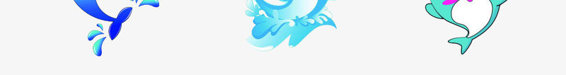 开心海豚png免抠素材_新图网 https://ixintu.com 可爱 海豚 蓝色 象征意