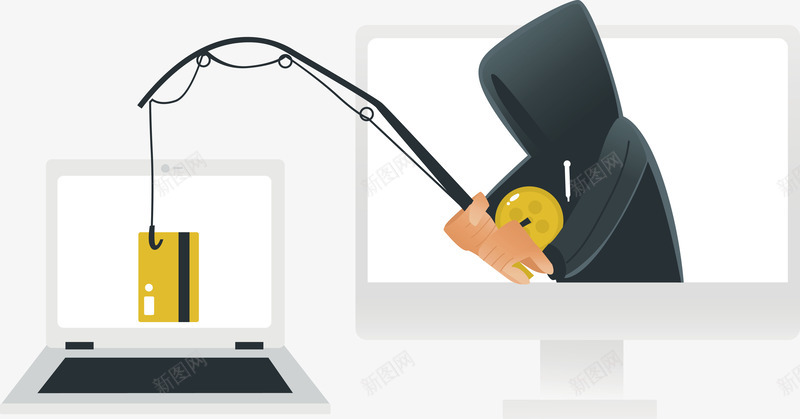 电脑和黑客矢量图eps免抠素材_新图网 https://ixintu.com 电脑 电脑png 电脑矢量图 矢量图 银行卡 黑客 黑客小人