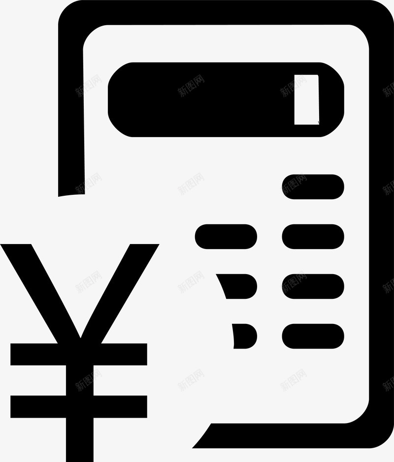算账图标元素png_新图网 https://ixintu.com 会计 商务 图标 算账 网页 计算器 记账 金融