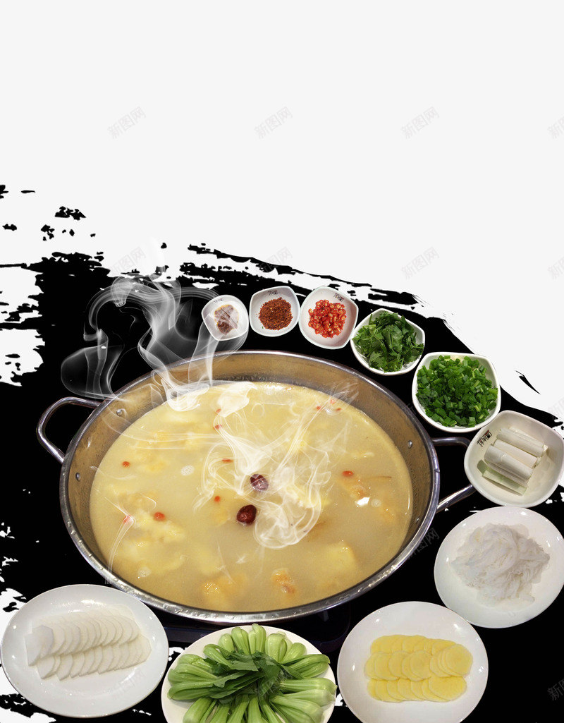 酥肉汤锅背景psd免抠素材_新图网 https://ixintu.com png图片素材 免费png素材 宣传页素材 小酥肉 美食素材 食材