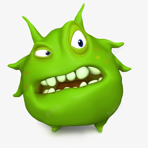 癌细胞卡通图png免抠素材_新图网 https://ixintu.com 病毒 癌症 癌细胞 细菌图