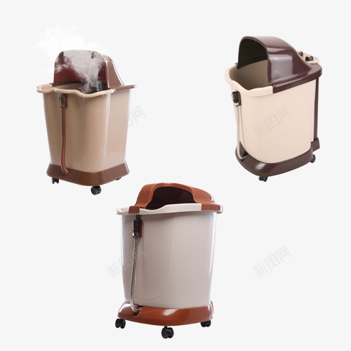 泡脚足浴器png免抠素材_新图网 https://ixintu.com 一键启动 变频恒温 智能调控 智能面板 自动加热 自动按摩足浴器 足浴 足浴器 足疗