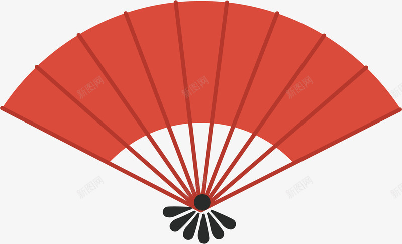 红色的跳广场舞扇子矢量图ai免抠素材_新图网 https://ixintu.com 中国风扇子 凉扇 卡通 卡通樱花红色扇子 古典扇子 古风扇子 日本扇子 矢量图 红色 跳广场舞扇子