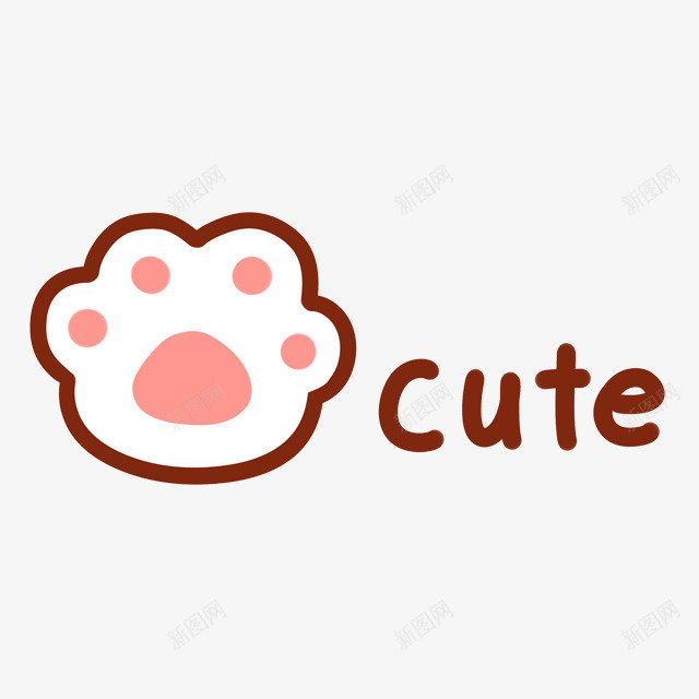 卡通熊掌cute图标png_新图网 https://ixintu.com cute 卡通熊 图标 熊脚印
