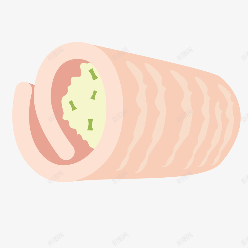 卡通蛋糕卷矢量图ai免抠素材_新图网 https://ixintu.com PNG图 PNG图下载 创意卡通 卡通 卡通插图 插图 美味糕点 蛋糕卷 矢量图