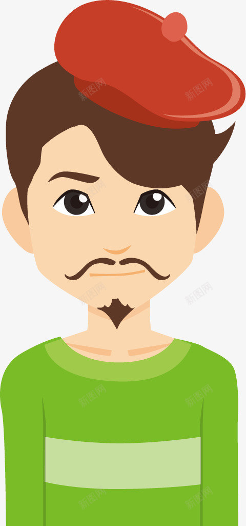 职业画家人物形象png免抠素材_新图网 https://ixintu.com 人物形象 男人 男士 画家 职业