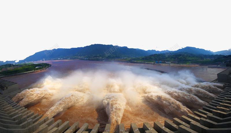 长江三峡大坝风光png免抠素材_新图网 https://ixintu.com 三峡 三峡大坝 全貌 大坝 旅游摄影 自然风景 长江 风光