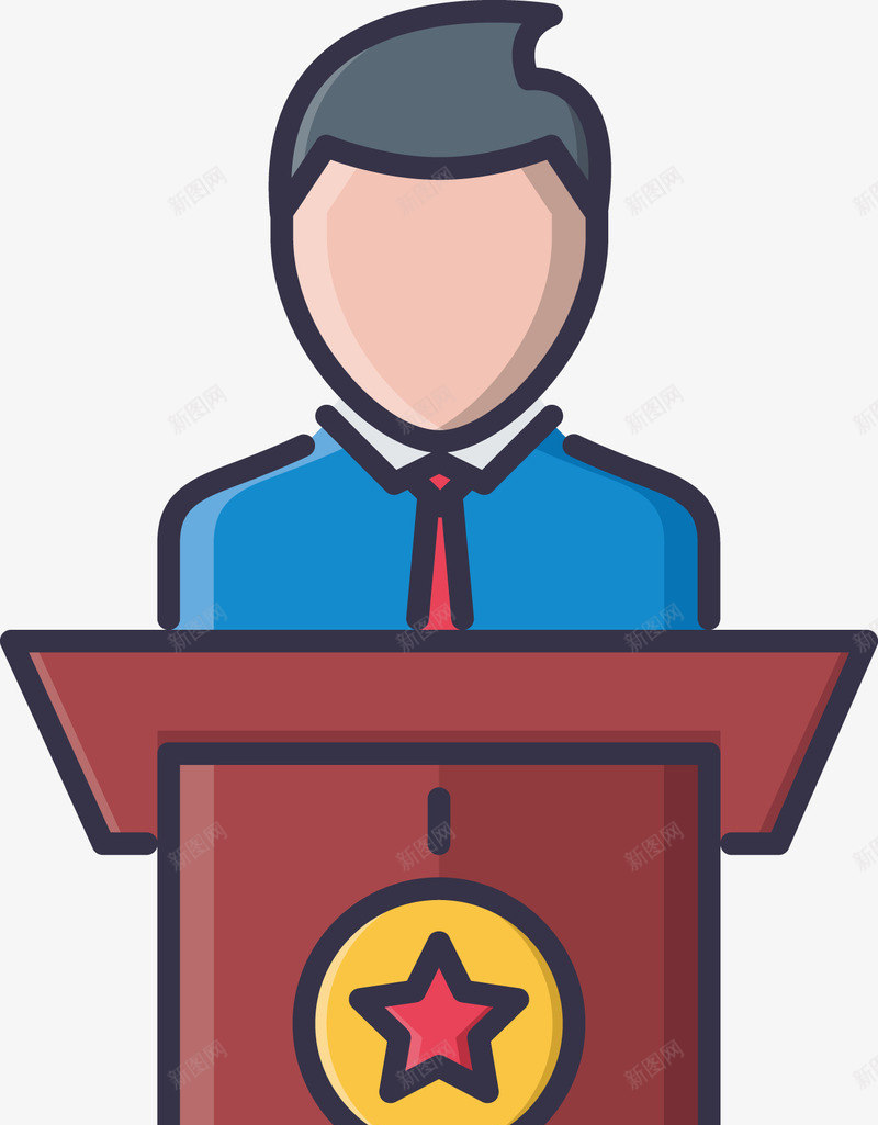 一个演讲的商务男士矢量图eps免抠素材_新图网 https://ixintu.com 一个男士 商务演讲 商务男士 演讲 演讲的男士 矢量男士 矢量图