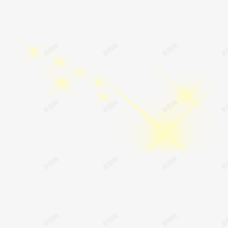 黄色闪耀星星png免抠素材_新图网 https://ixintu.com 星星 装饰 闪耀 黄色