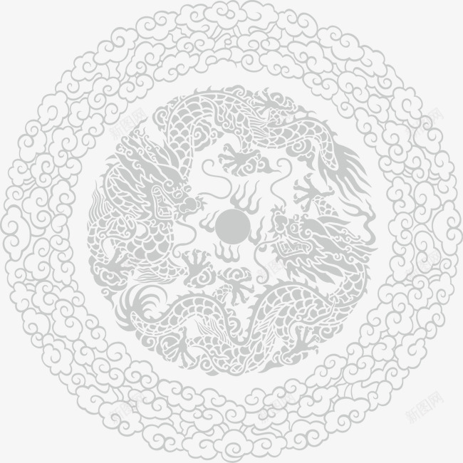 传统龙纹矢量图ai免抠素材_新图网 https://ixintu.com 传统纹理 矢量图 祥云图案 祥龙图案 线条龙纹 龙纹图案