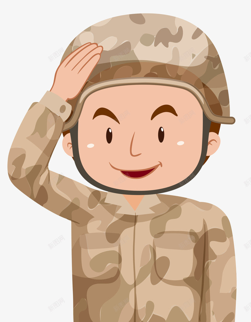 黄色卡通士兵png免抠素材_新图网 https://ixintu.com 免抠PNG 军人 军人节 卡通 士兵 美国 装饰图案 黄色