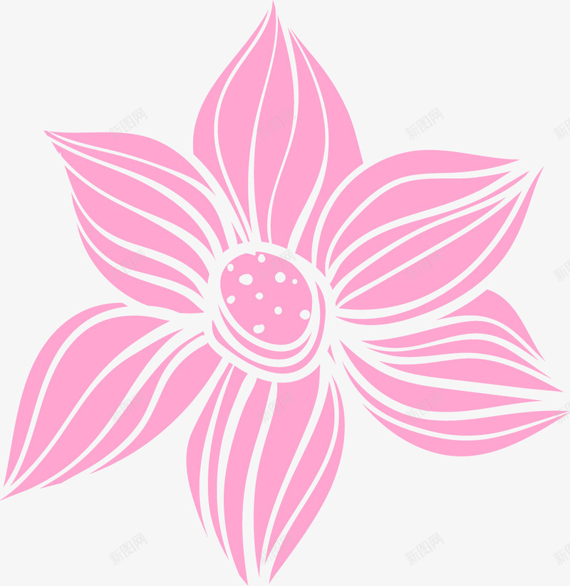 大红花纹理png免抠素材_新图网 https://ixintu.com 卡通大红花 卡通花朵 大红花 红色花朵 纹理