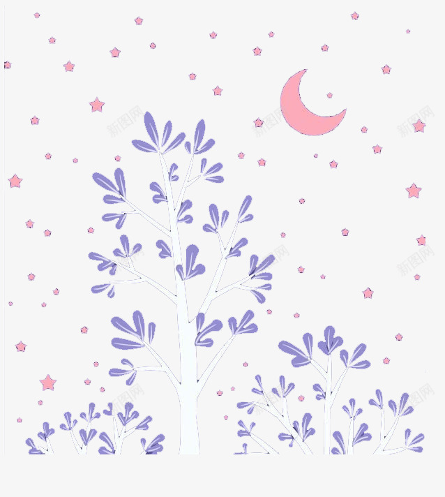 夜晚背景png免抠素材_新图网 https://ixintu.com 夜晚 底纹 月亮 背景