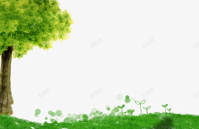 绿色参天大树草地背景psd免抠素材_新图网 https://ixintu.com 绿色参天大树 绿色参天大树草地 茂盛大树 草地背景