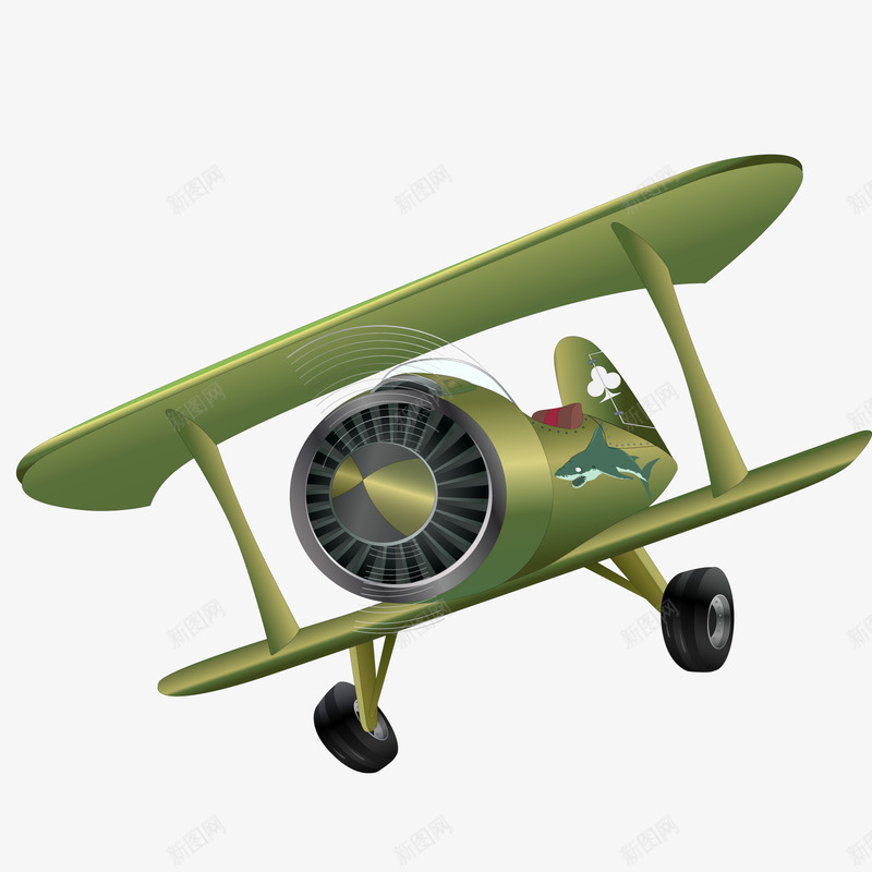 卡通绿色玩具飞机矢量图ai免抠素材_新图网 https://ixintu.com 儿童玩具 卡通 玩具飞机 直升飞机 绿色 飞机 飞行 矢量图