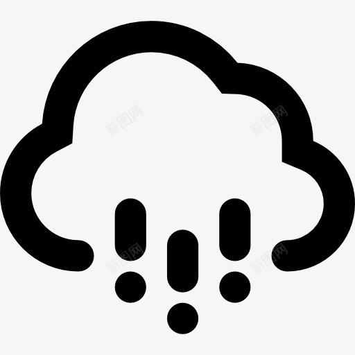 冬天的云与雨和冰雹图标png_新图网 https://ixintu.com 云 冰雹 冷 只是图标 天气 界面 符号 阴 雨