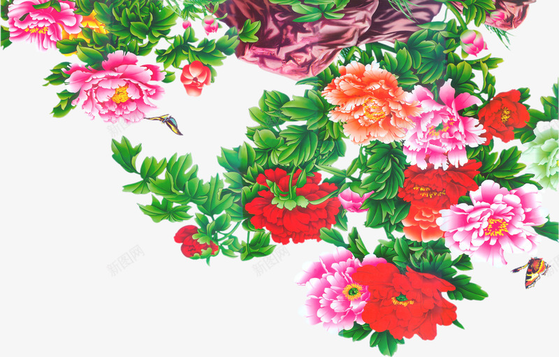 富贵花婚礼现场png免抠素材_新图网 https://ixintu.com 婚礼 富贵 现场 素材