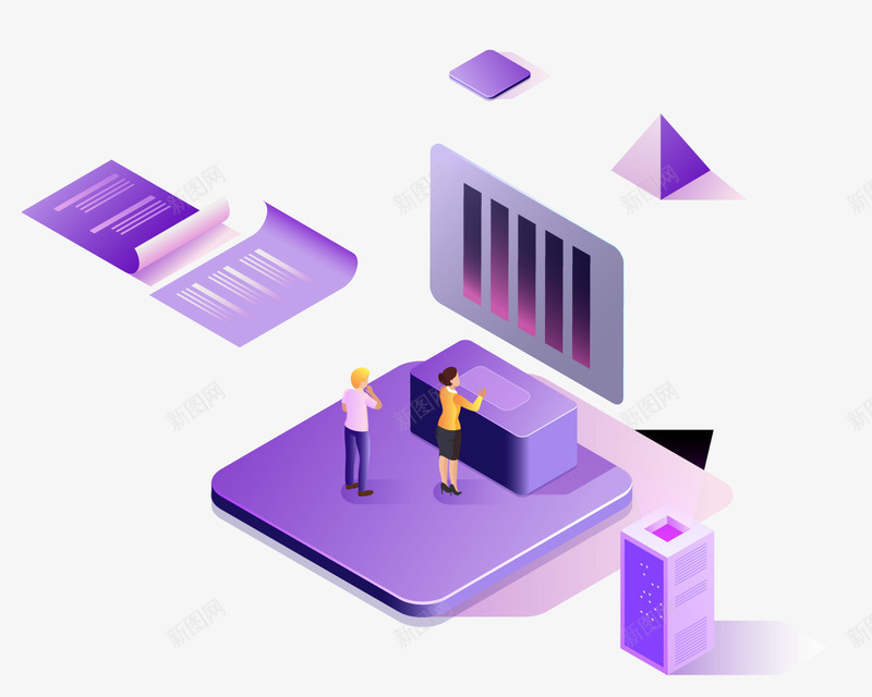 互联网区块链概念psd免抠素材_新图网 https://ixintu.com 云计算 互联网 互联网区块链概念 人物 区块链 安全 数据 科技 立体