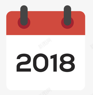 2018日历图标图标