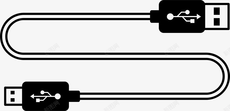 弯曲数据线图标png_新图网 https://ixintu.com USB接口 USB数据线 typec 弯曲 数据线 苹果数据线 苹果线